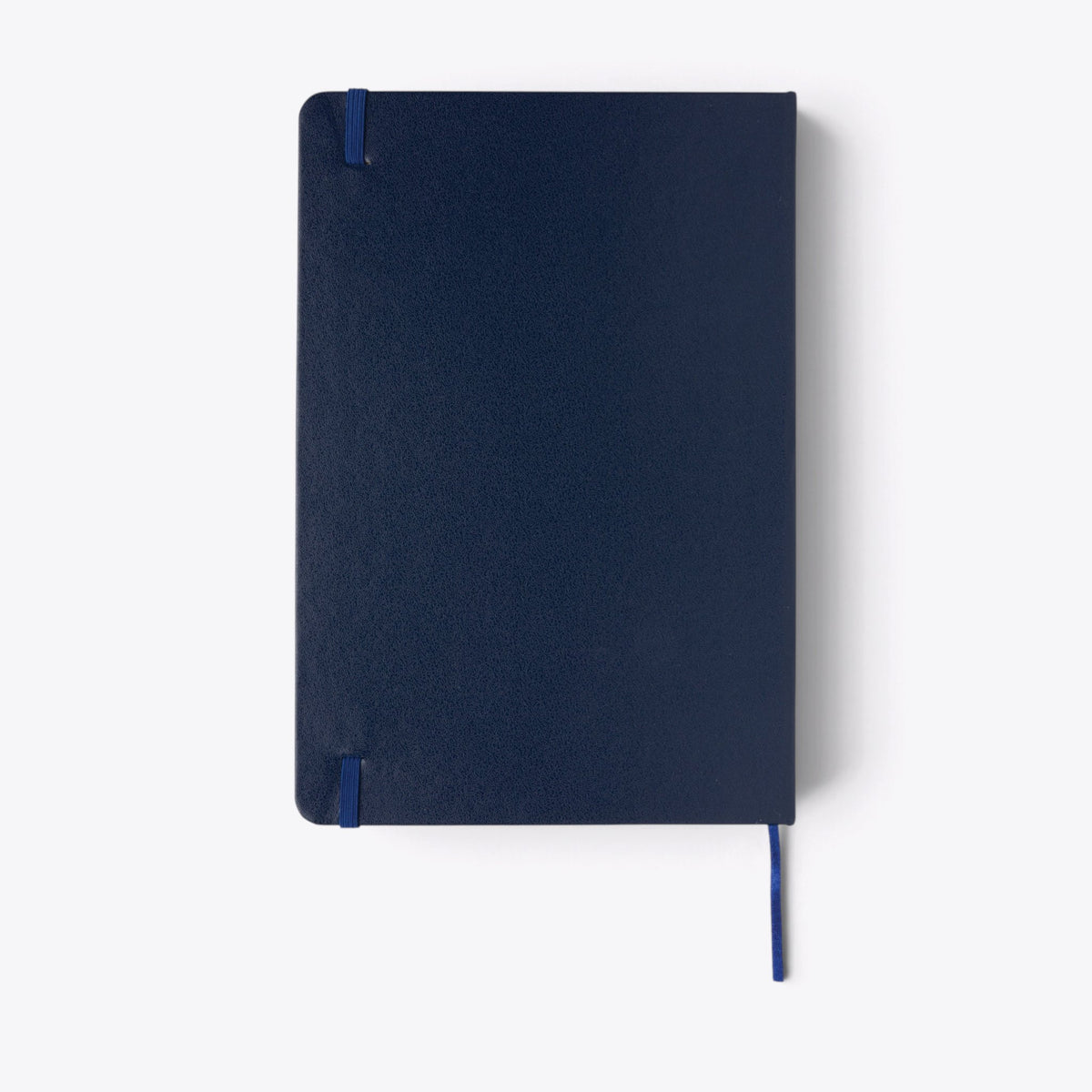 Carnet A5 classique bleu marine, vue du dos