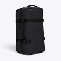 Valise cabine Texel Cabin Bag RAINS noire — vue de trois quarts