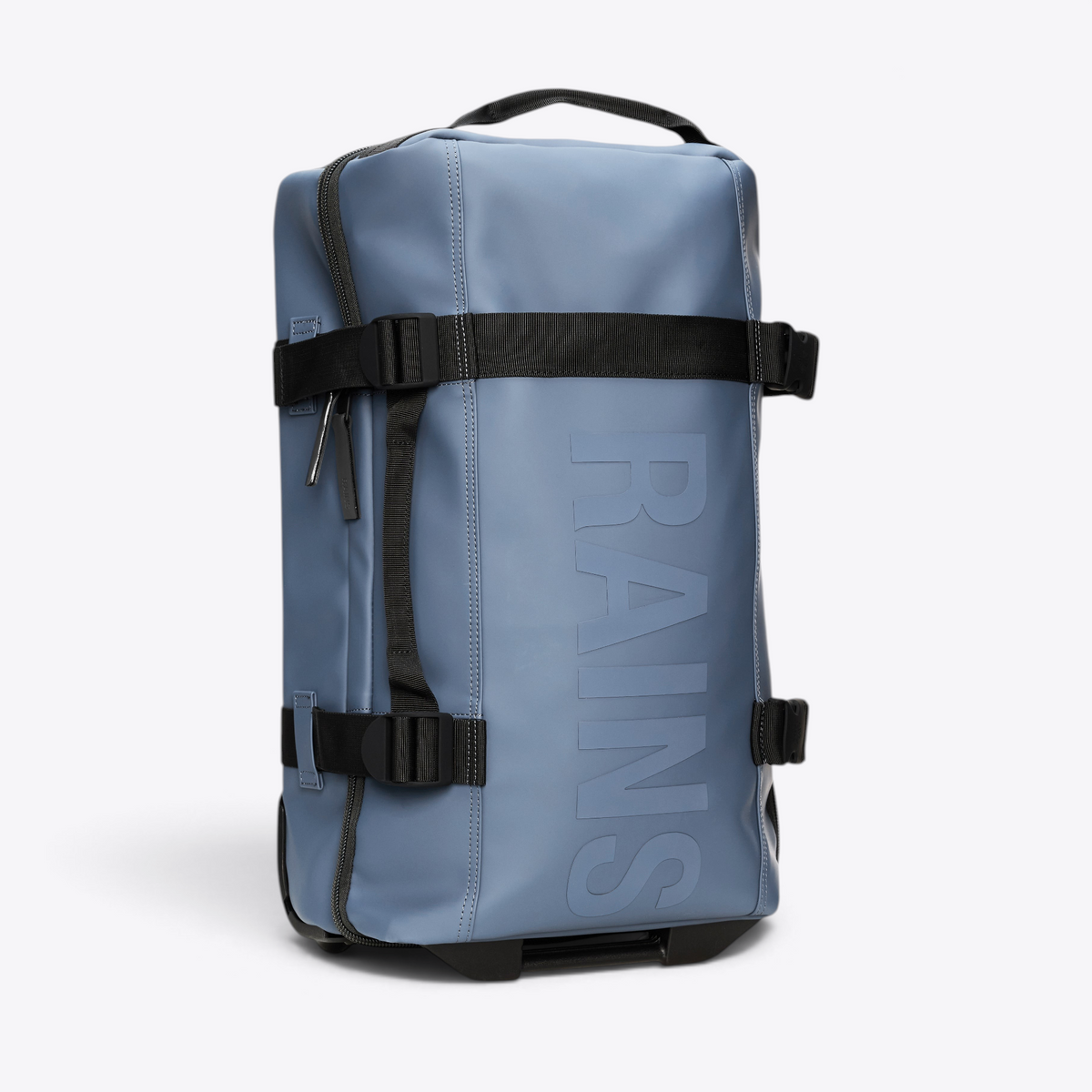 Valise cabine Texel Cabin Bag RAINS bleu crépuscule — vue de trois quarts