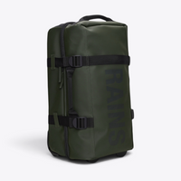 Valise cabine Texel Cabin Bag RAINS verte — vue de trois quarts