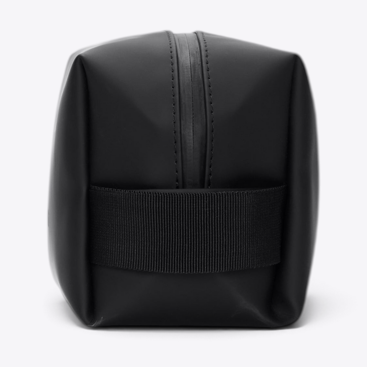 Vue de côté du Wash Bag Small RAINS noir