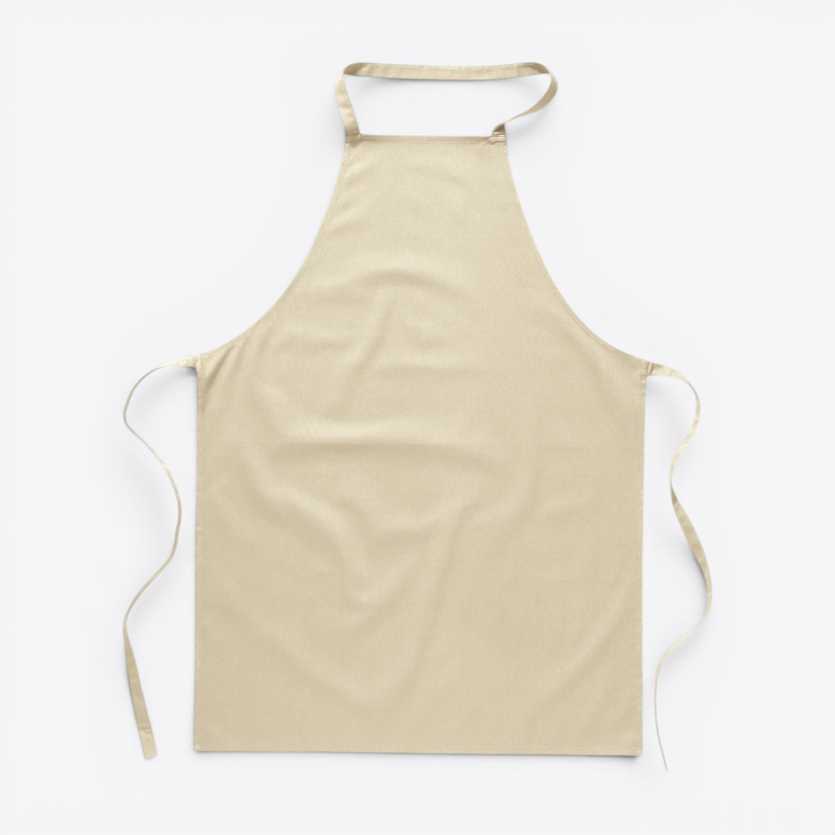 Tablier unisexe beige, vue de face