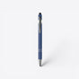 Stylo bille bleu roi et argent avec embout tactile, vue de face - Bleu Roi