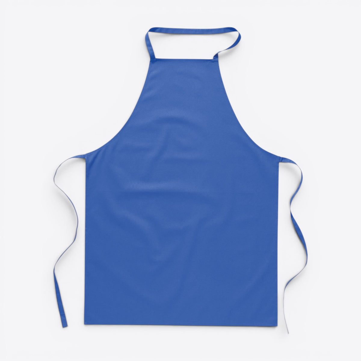Tablier unisexe bleu, vue de face