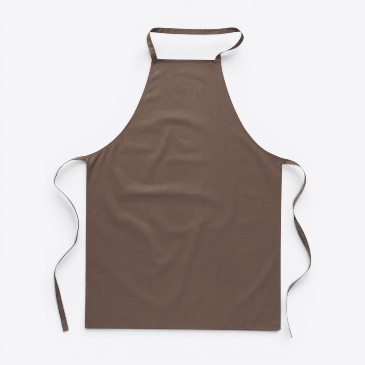 Tablier unisexe marron, vue de face
