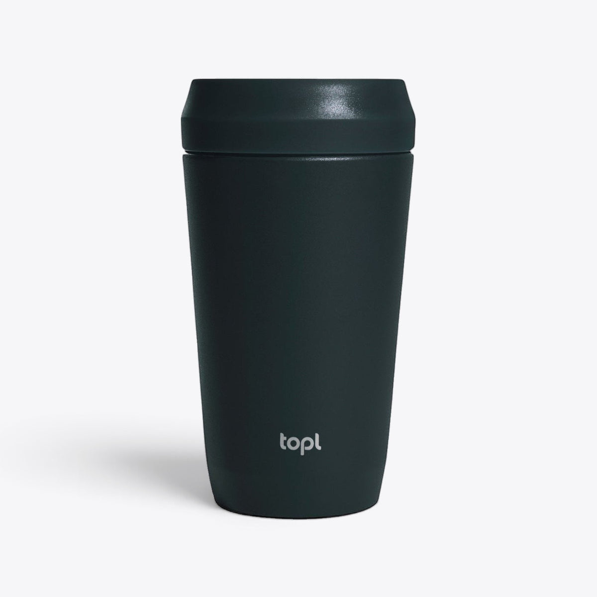 Mug isotherme Topl noir, vue de face