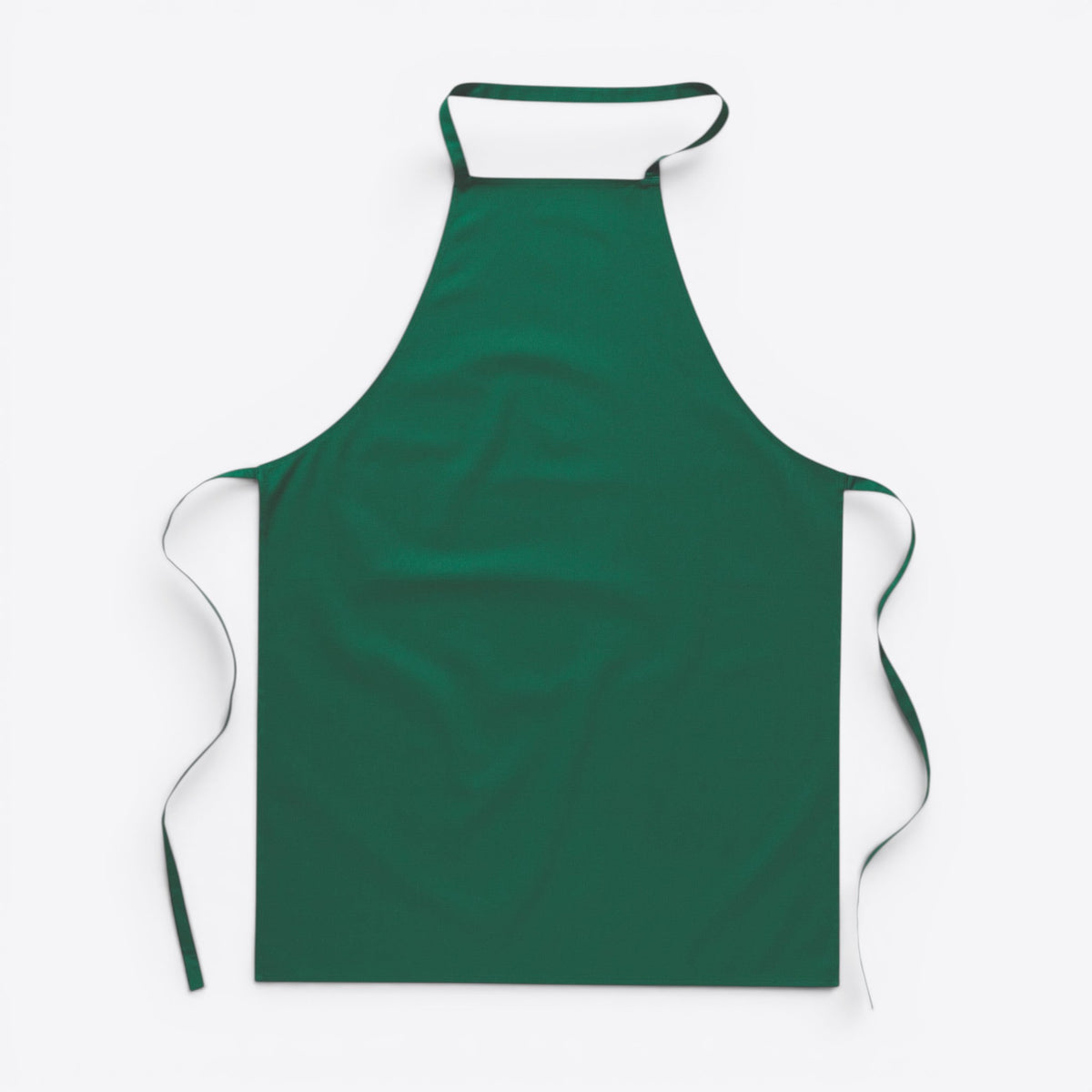 Tablier unisexe vert, vue de face
