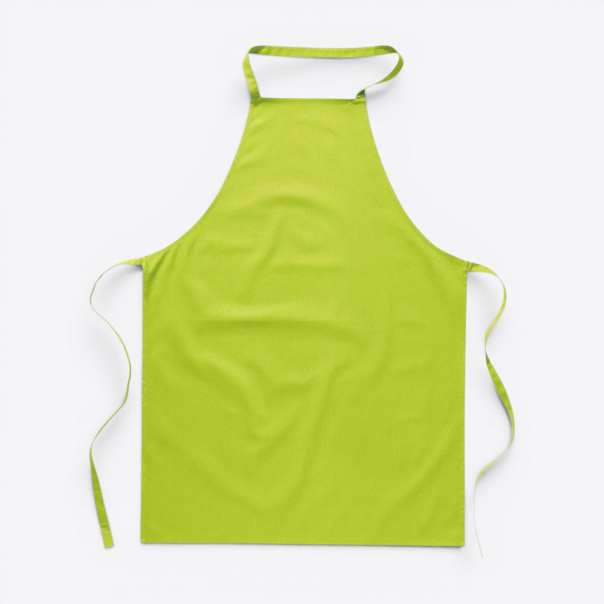 Tablier unisexe vert vif, vue de face