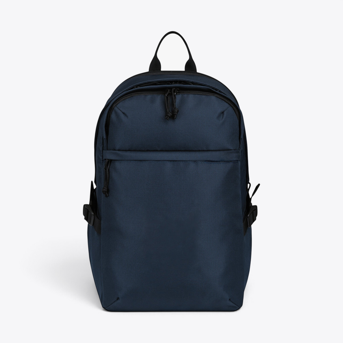 TODAY MERCH navy blue rPET laptop backpack with multiple compartments and adjustable straps for 15-inch laptops