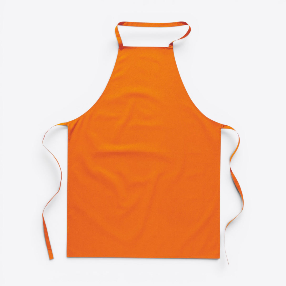 Tablier unisexe orange, vue de face