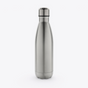 Gourde en acier inoxydable, vue de face - Argent