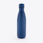 Gourde en acier inoxydable, vue de face - Navy