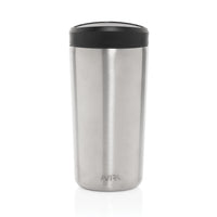 Mug isotherme en acier inoxydable, vue de face