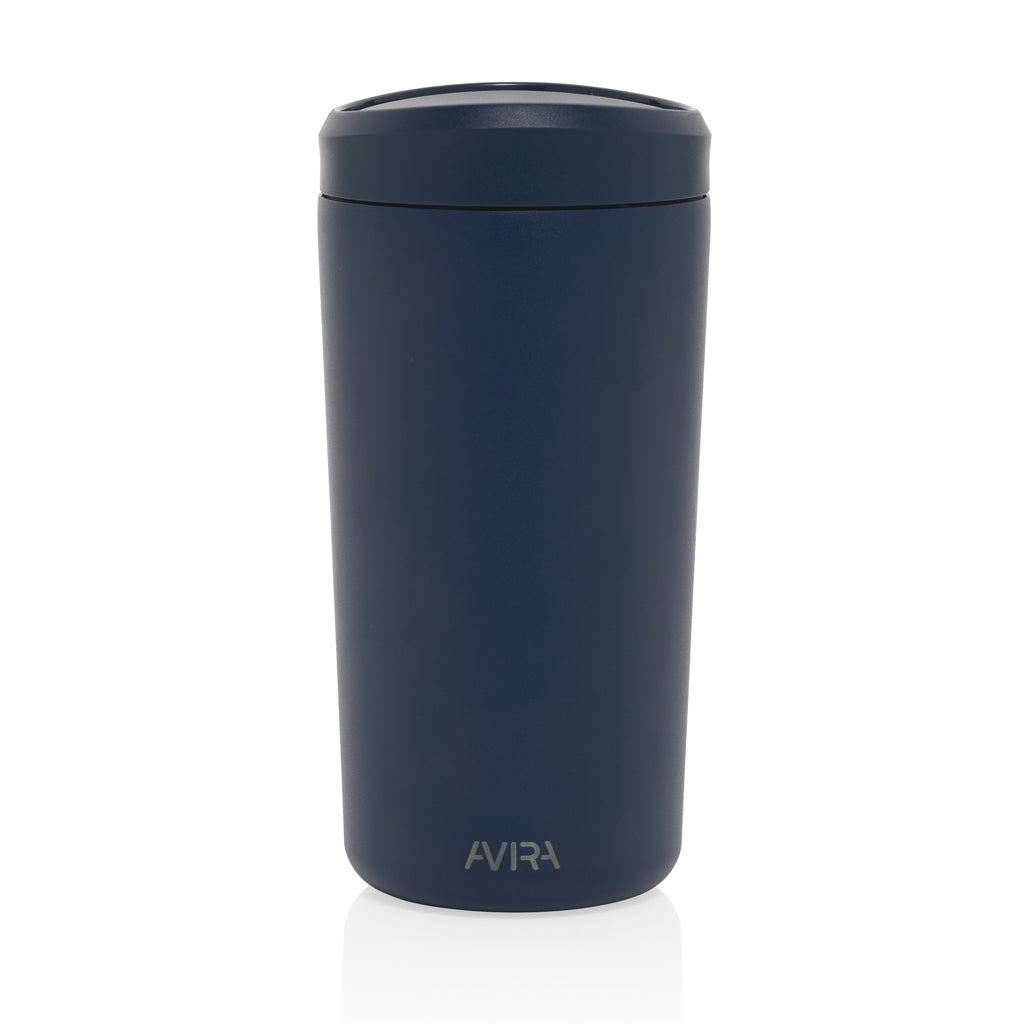 Mug isotherme en acier inoxydable, vue de face