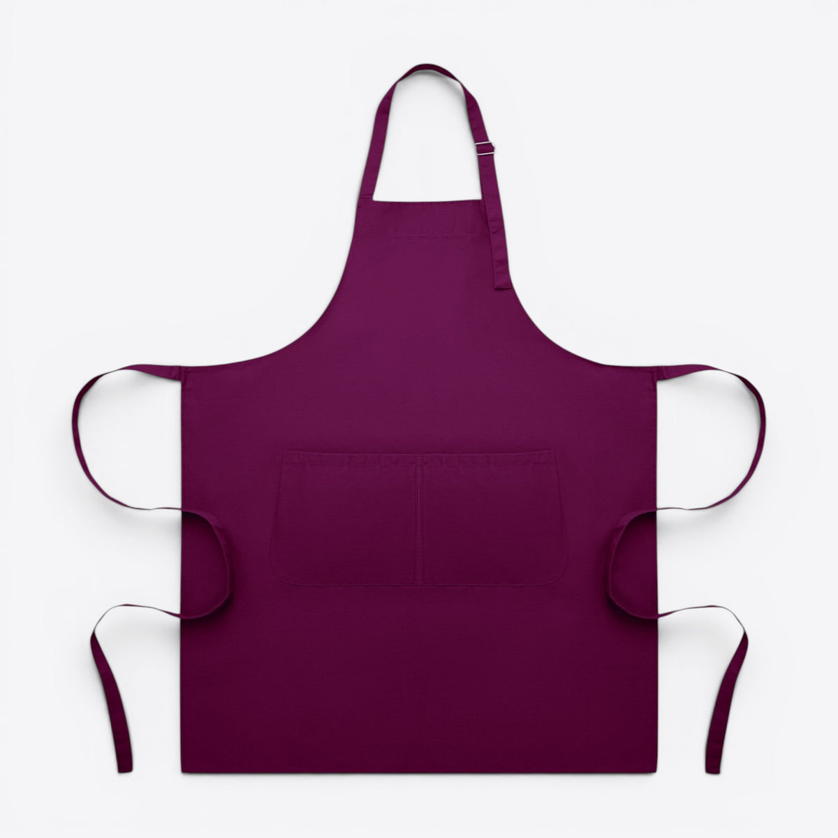 Tablier unisexe ajustable bordeaux, vue de face