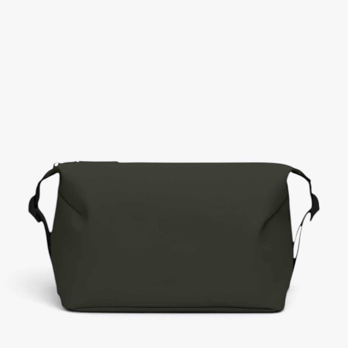 Trousse Hilo Wash Bag RAINS verte, vue de face