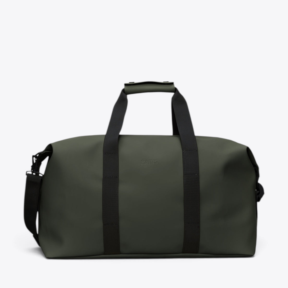 Sac Hilo Weekend Bag RAINS vert, vue de face