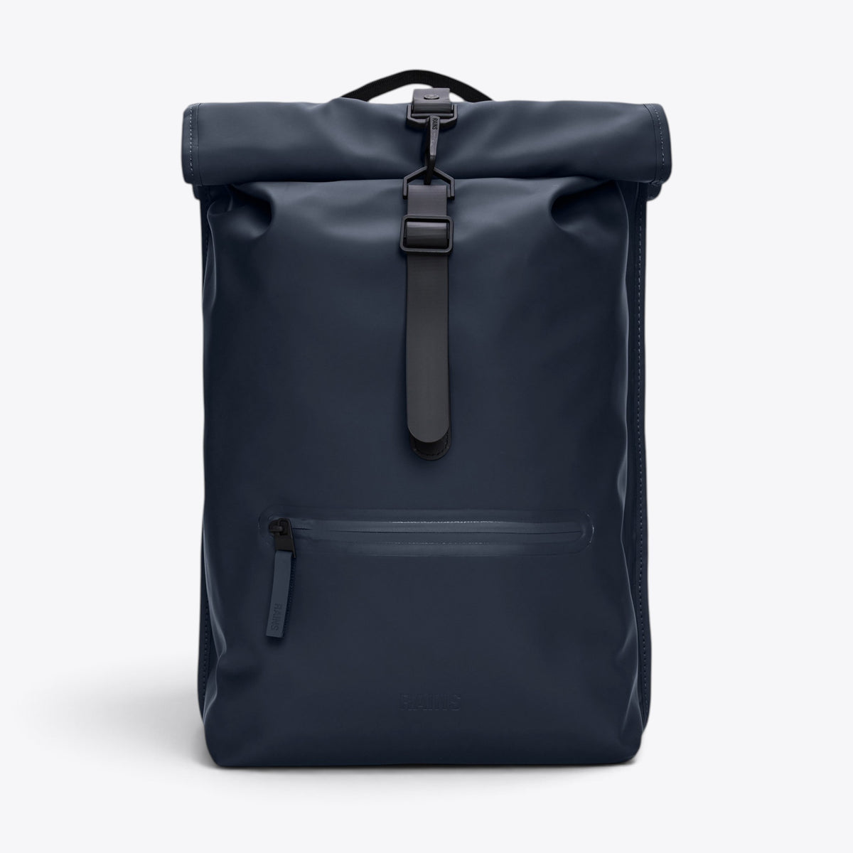 Sac à dos Rolltop Rucksack RAINS navy, vue de face