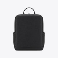 Sac à dos Moleskine en cuir noir, vue de face