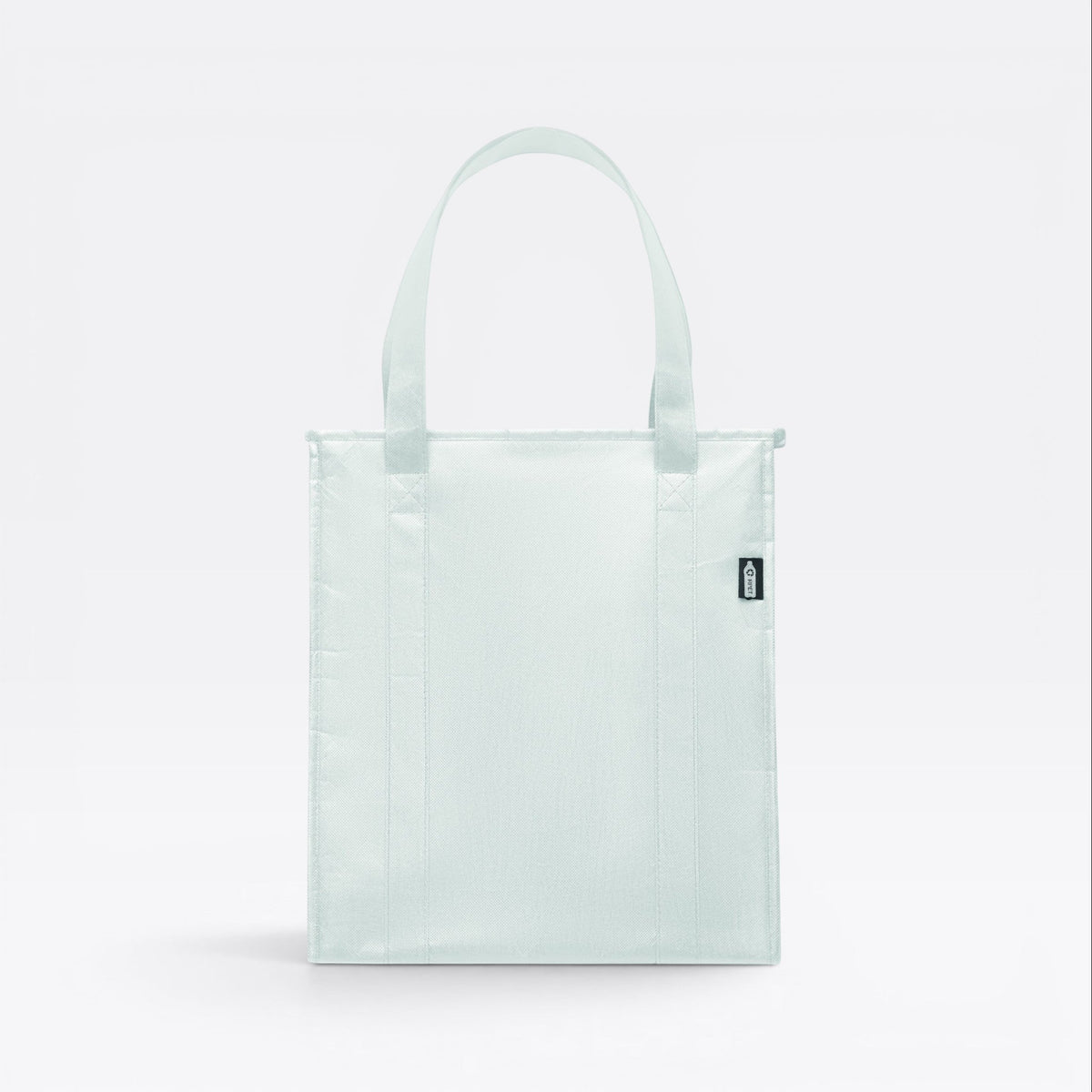 Sac déjeuner à anses blanc, vue de face