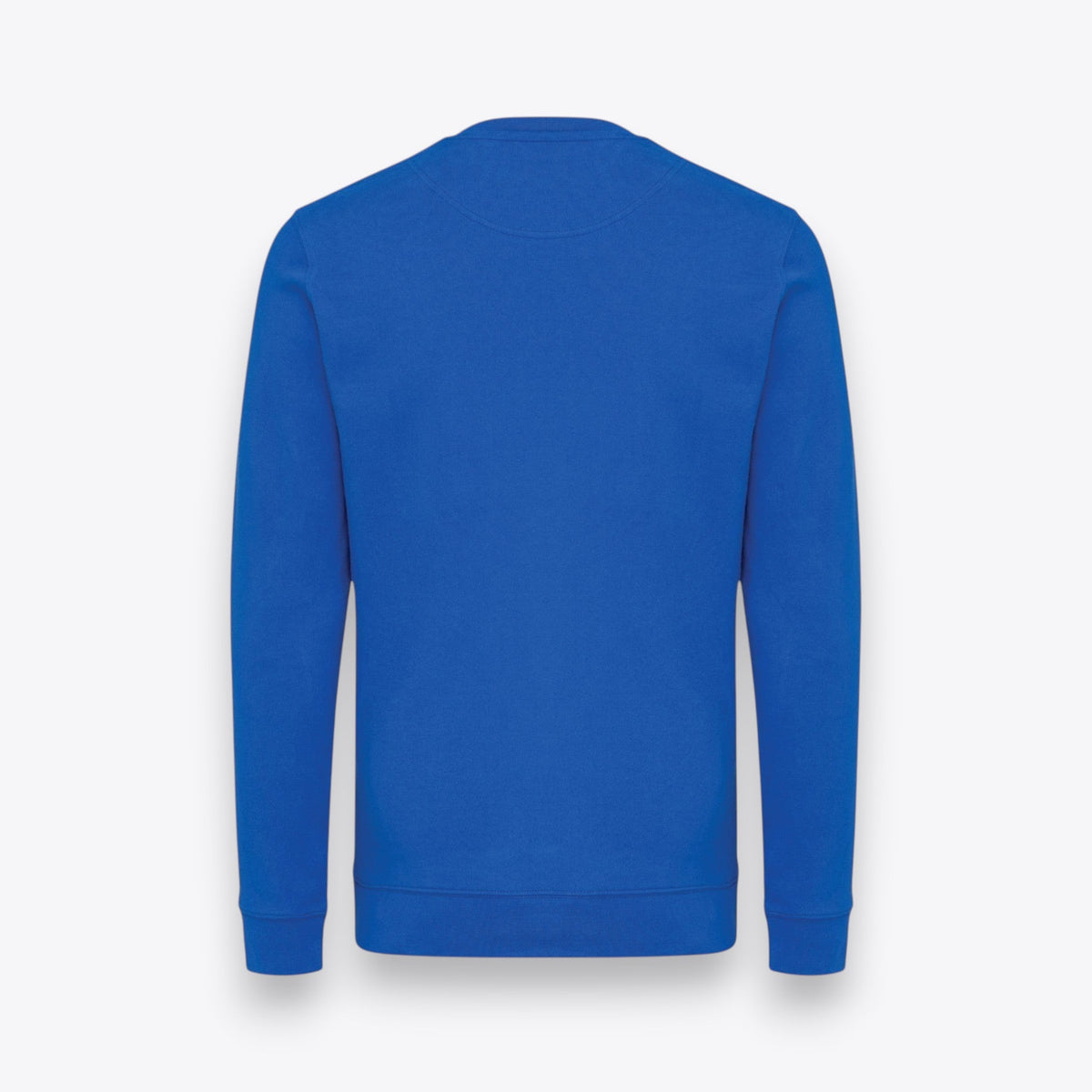 Sweatshirt unisexe bleu, vue arrière