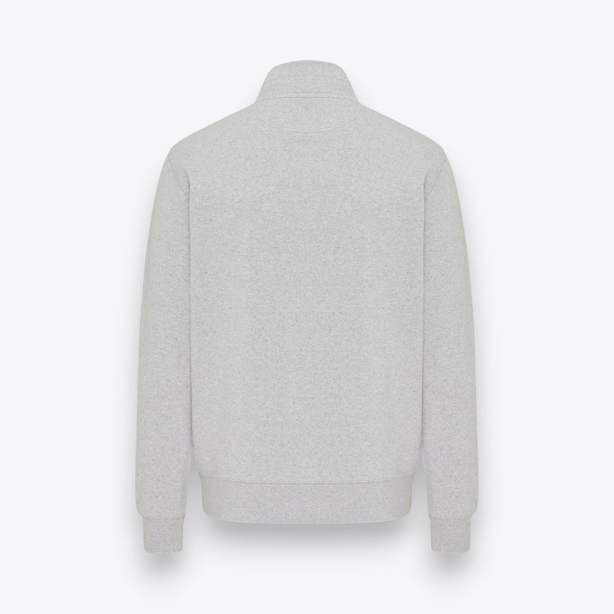 Sweatshirt unisexe zippé gris, vue arrière