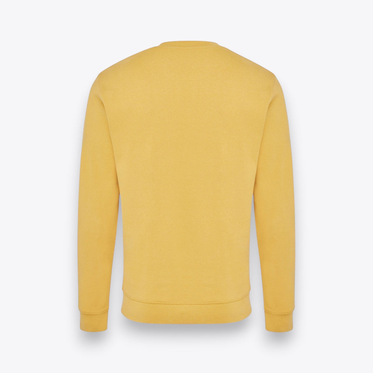 Sweatshirt unisexe jaune, vue arrière