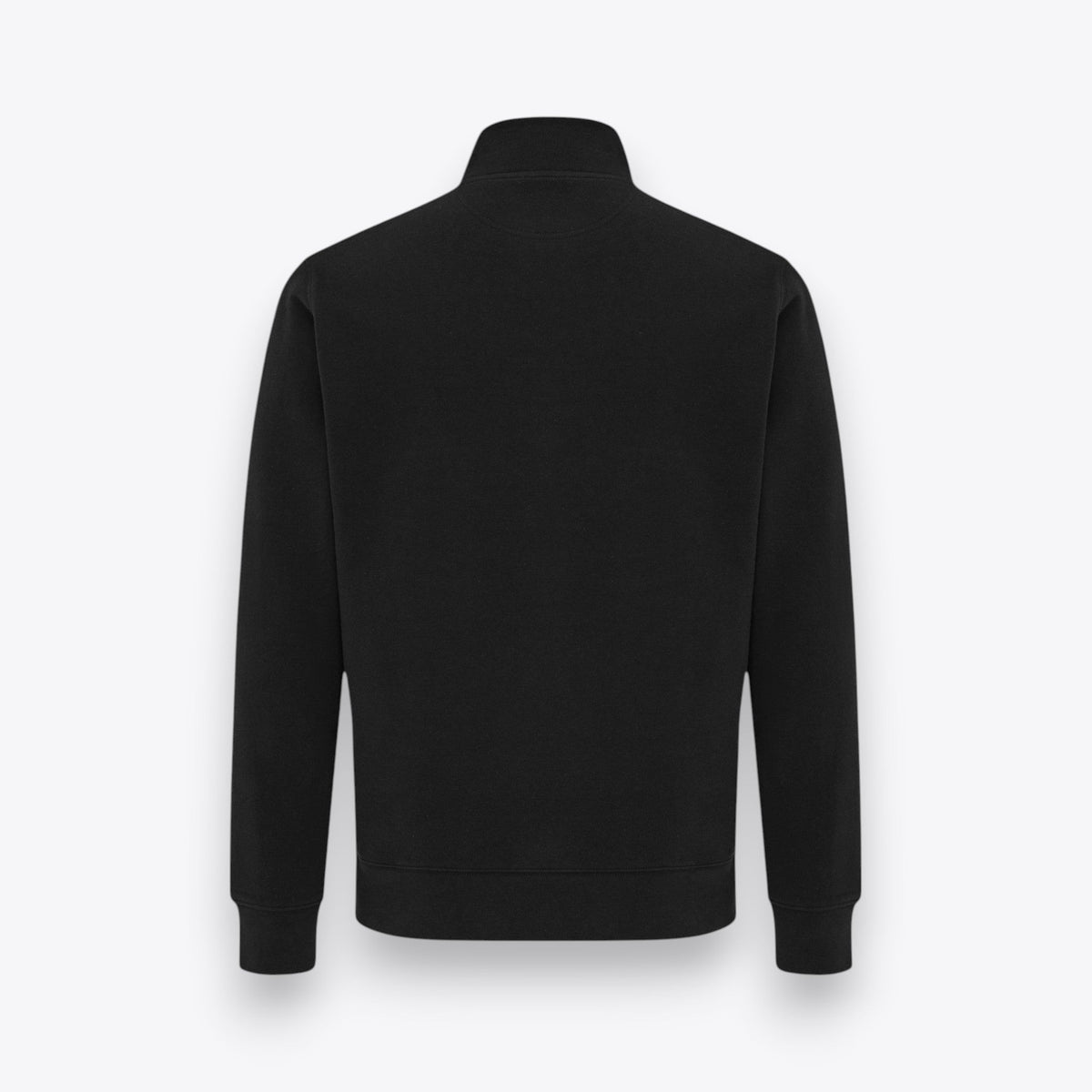 Sweatshirt unisexe zippé noir, vue arrière
