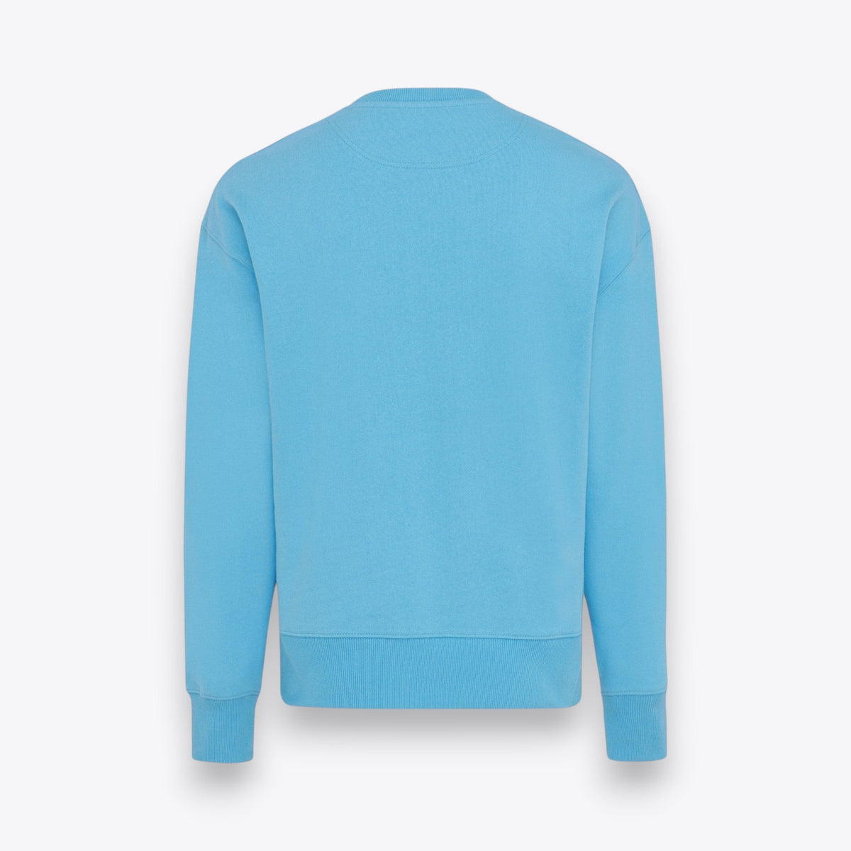 Sweatshirt unisexe bleu clair à coupe oversize, vue arrière