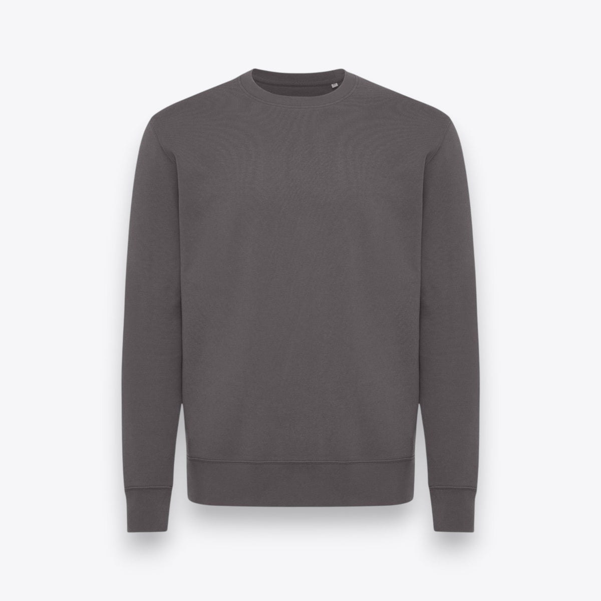 Sweatshirt unisexe gris à coupe oversize, vue de face