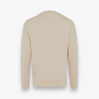 Sweatshirt unisexe beige, vue arrière
