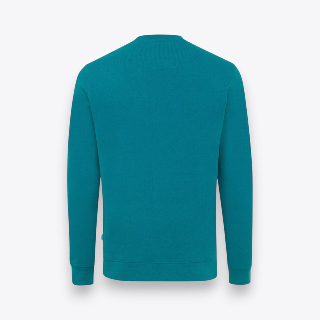 Sweatshirt unisexe turquoise, vue arrière