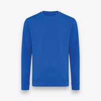 Sweatshirt unisexe bleu, vue de face