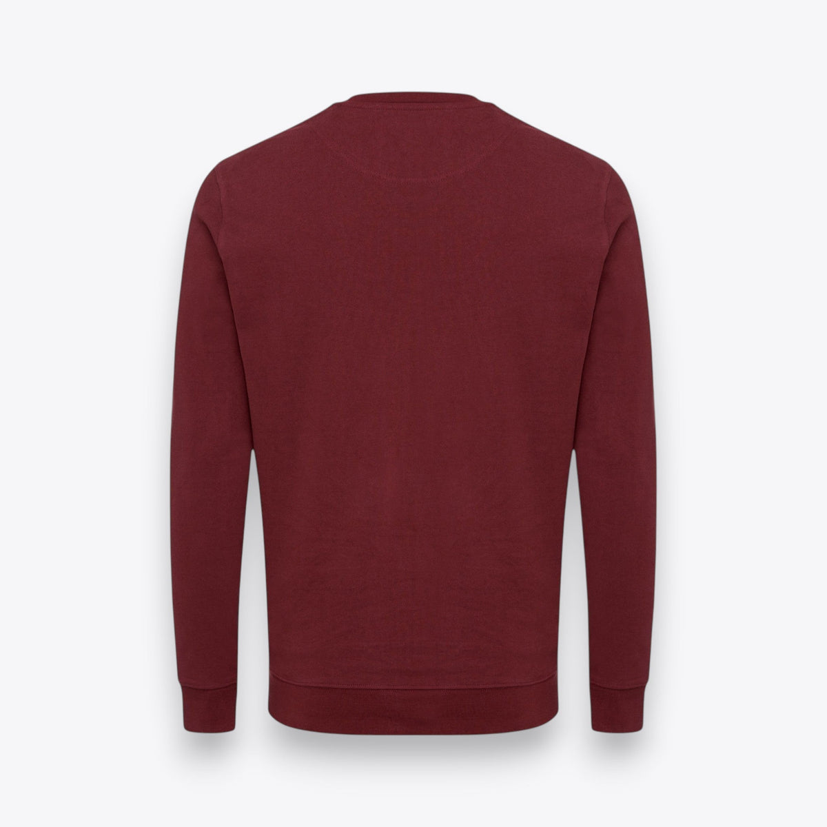 Sweatshirt unisexe bordeaux, vue arrière