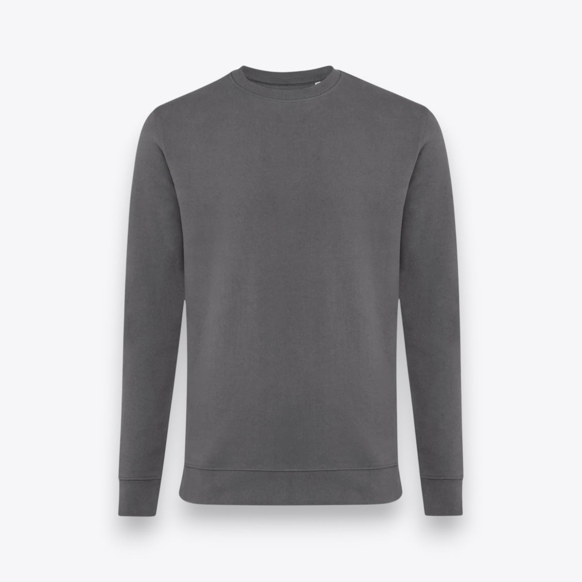 Sweatshirt unisexe anthracite, vue de face