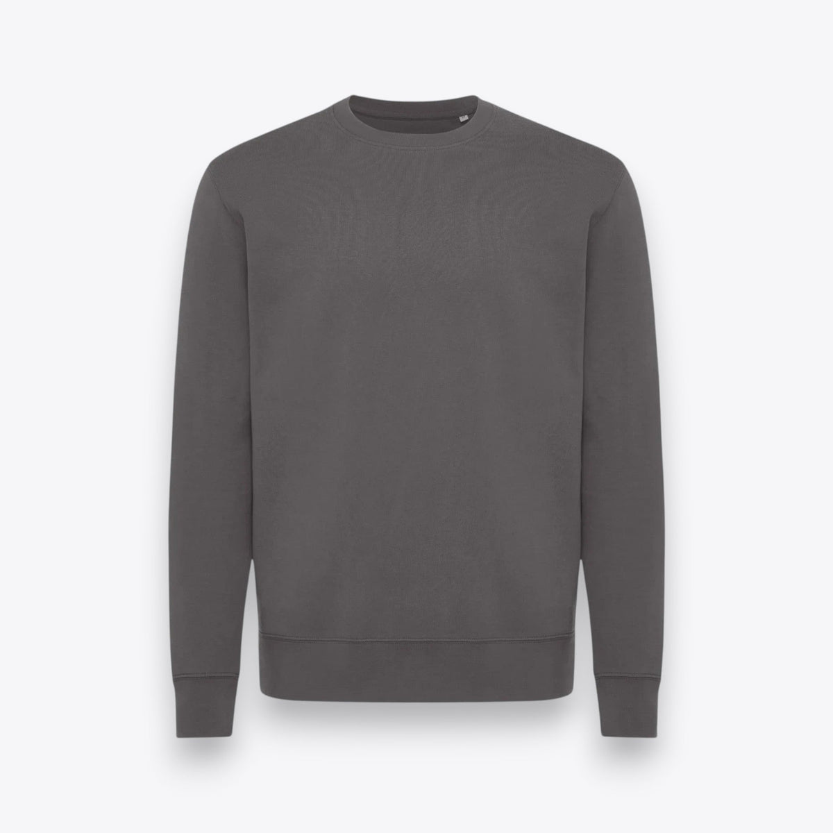 Sweatshirt unisexe anthracite à coupe oversize, vue de face
