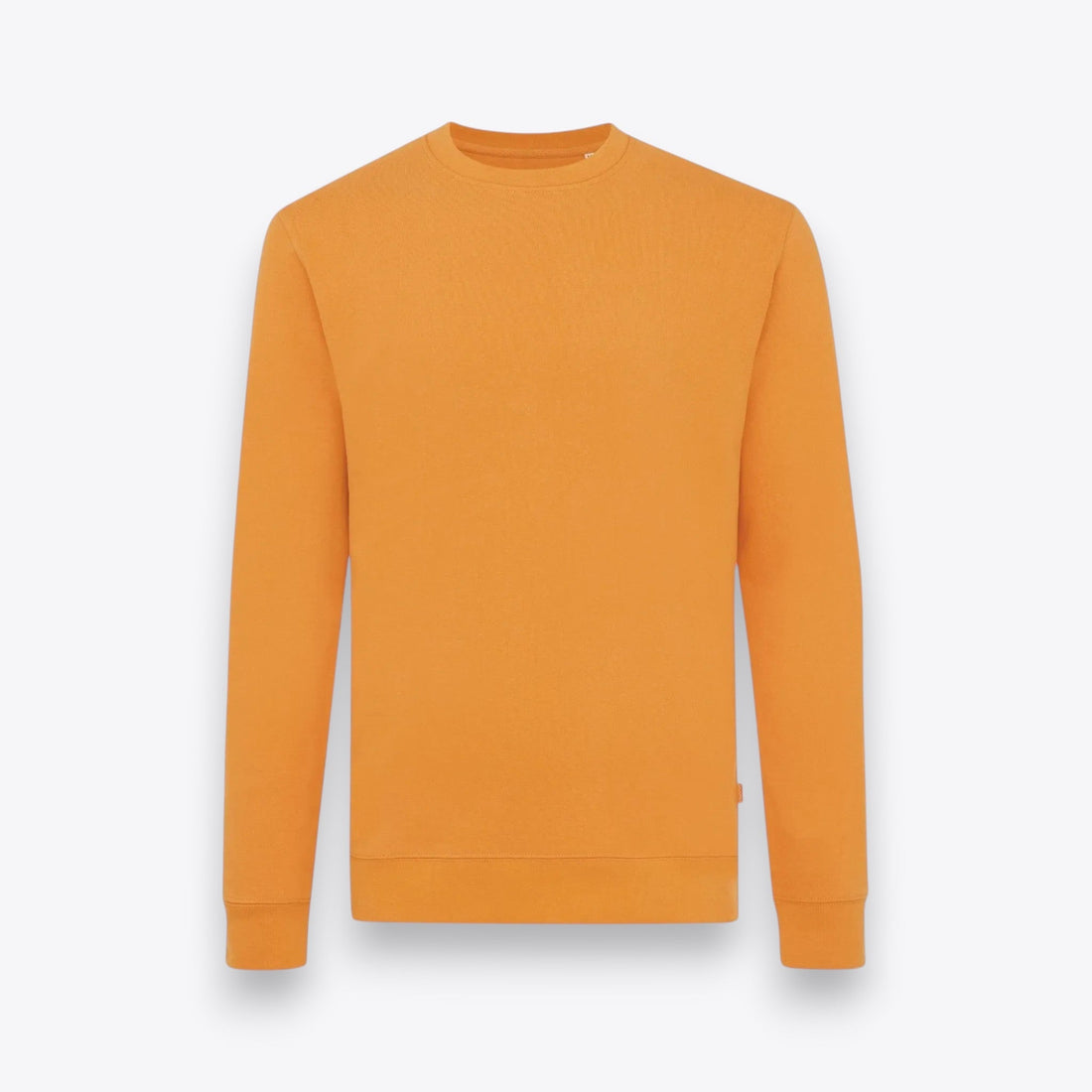 Sweatshirt unisexe orange, vue de face