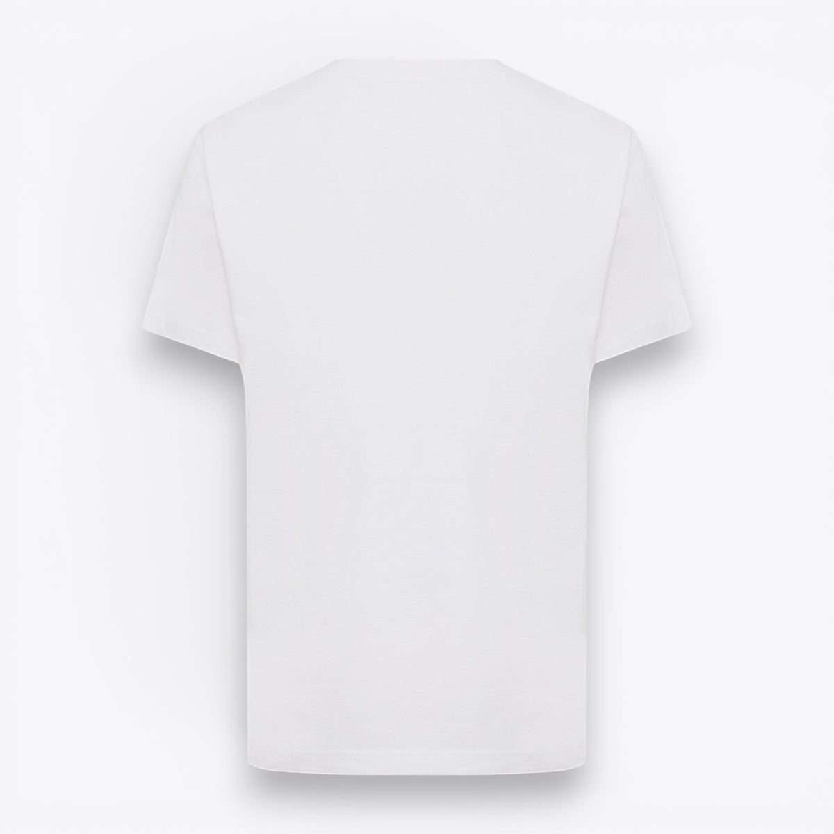 Vue arrière d'un t-shirt unisexe oversized blanc de la marque TODAY MERCH en coton uni