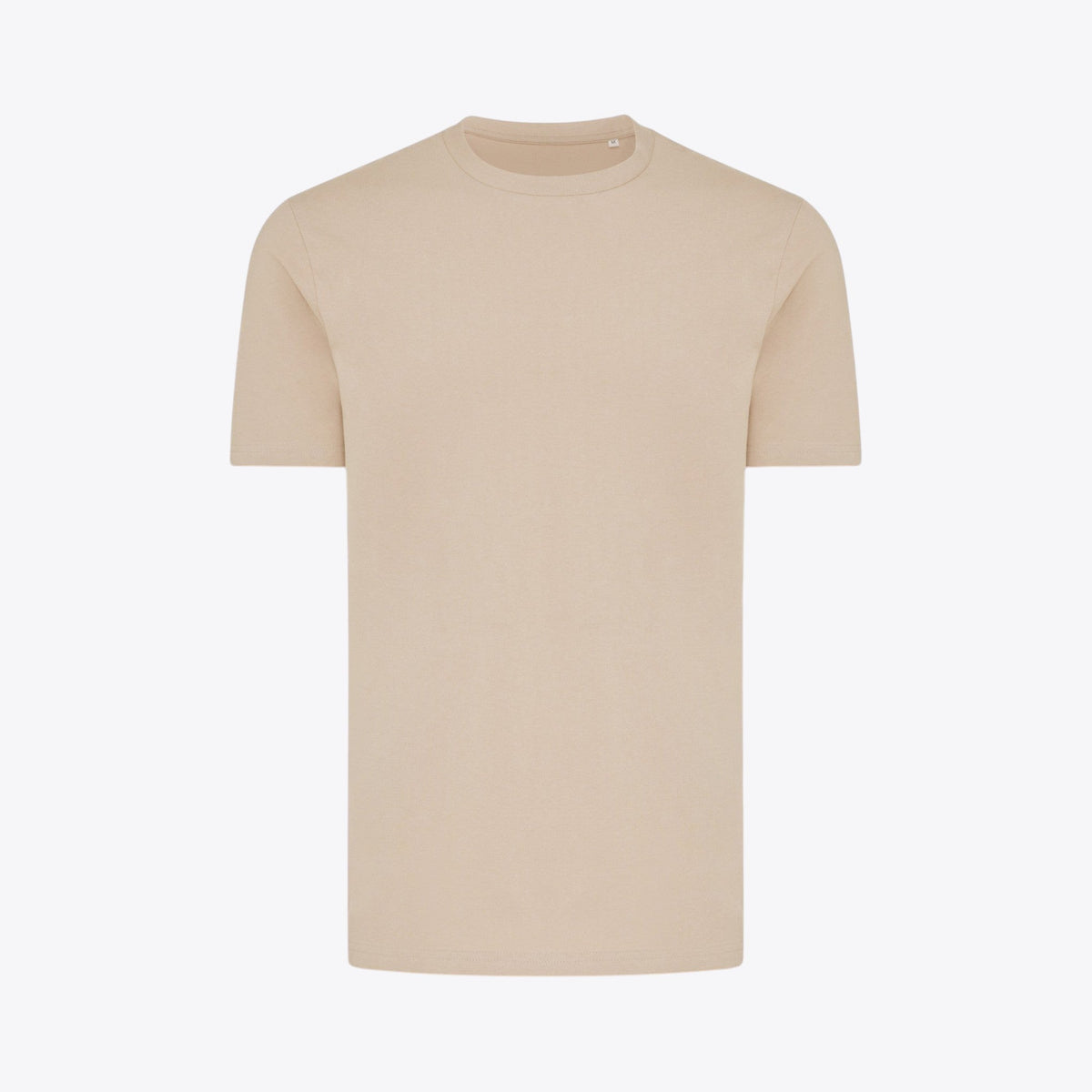 T-shirt unisexe beige, vue de face