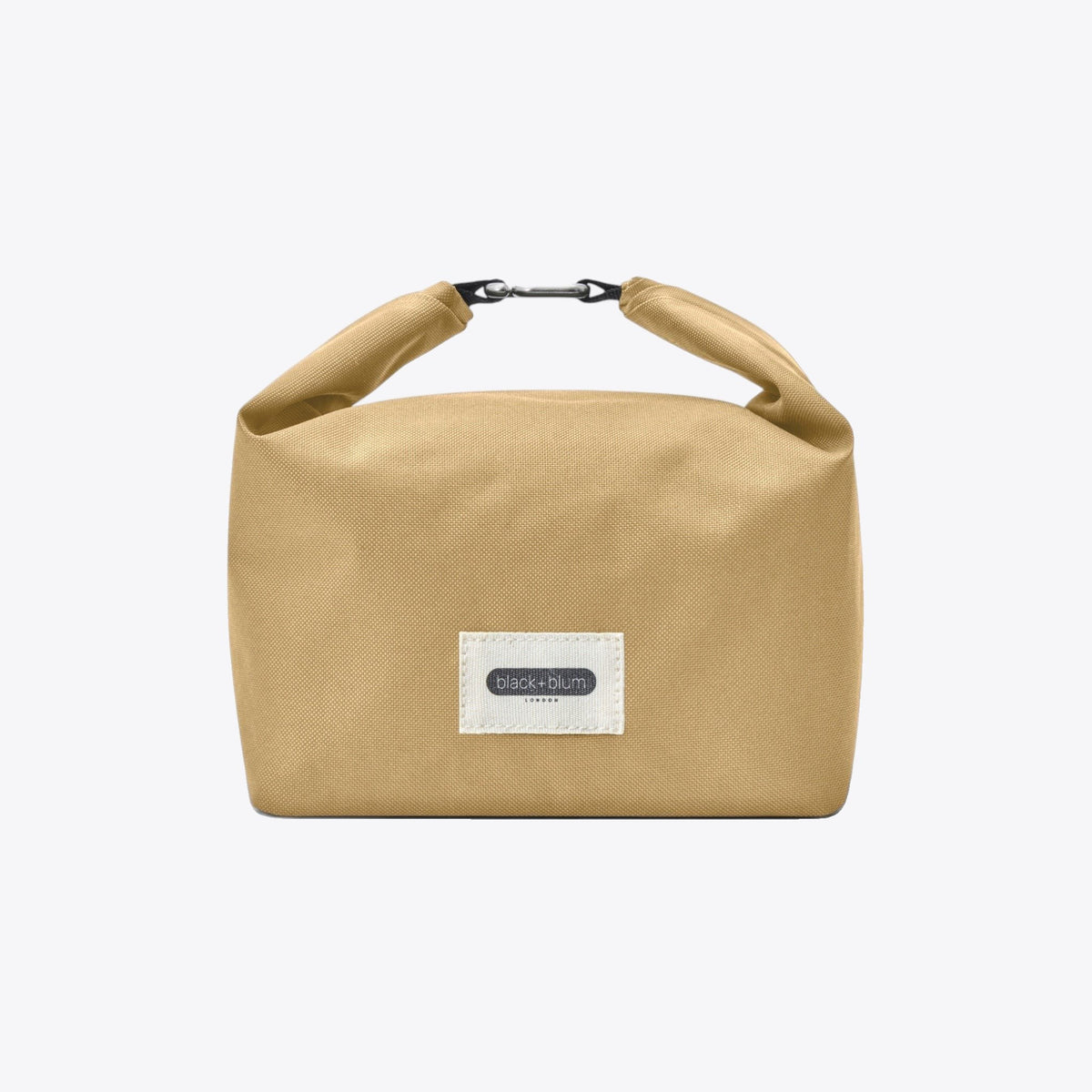 Sac déjeuner Black+Blum beige avec poignée roulée, vue de face