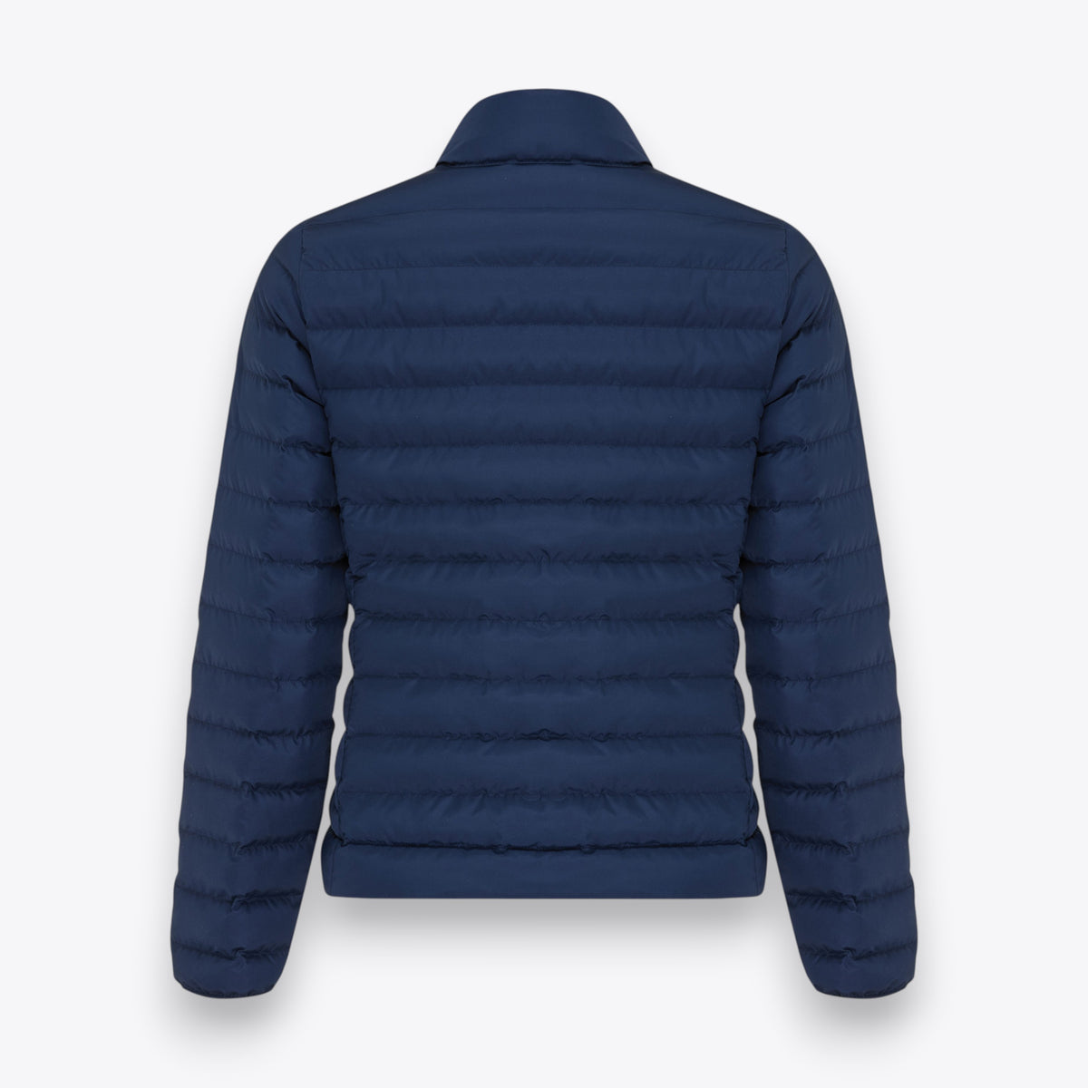 Veste matelassée bleu marine à manches longues pour femme, vue arrière