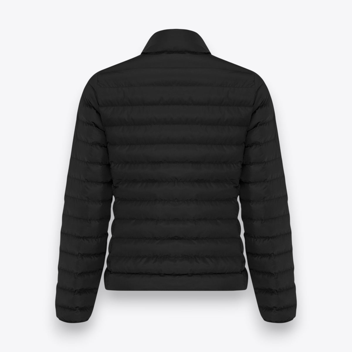 Veste matelassée noire à manches longues pour femme, vue arrière