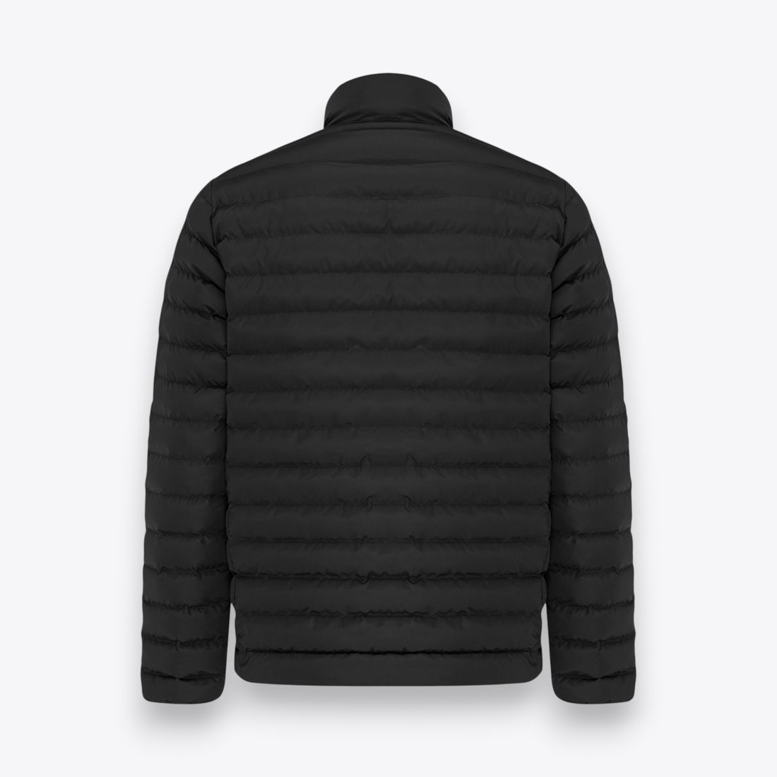 Veste matelassée noire à manches longues pour homme, vue arrière