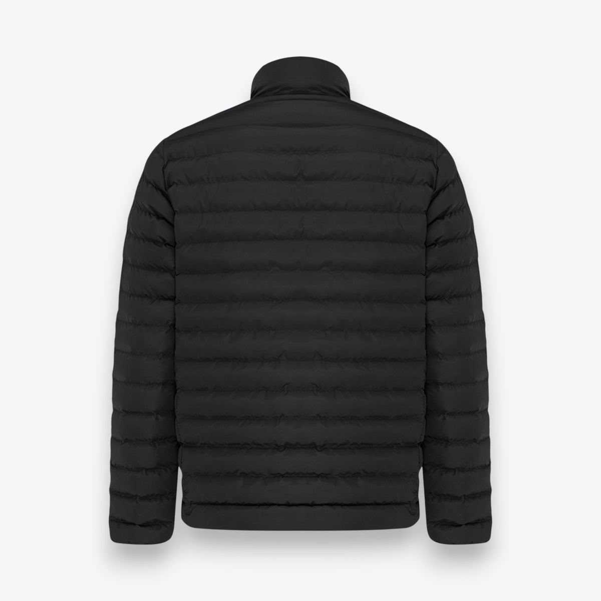 Veste matelassée noire à manches longues pour homme, vue arrière