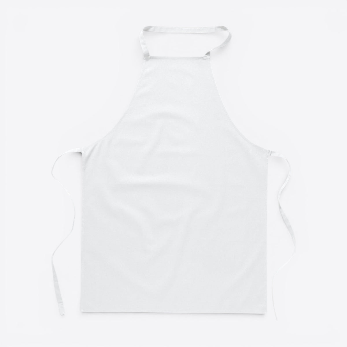 Tablier unisexe blanc, vue de face