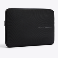 TODAY MERCH XD Design 16-inch laptop sleeve in black recycled rPET material with a water-resistant zipper