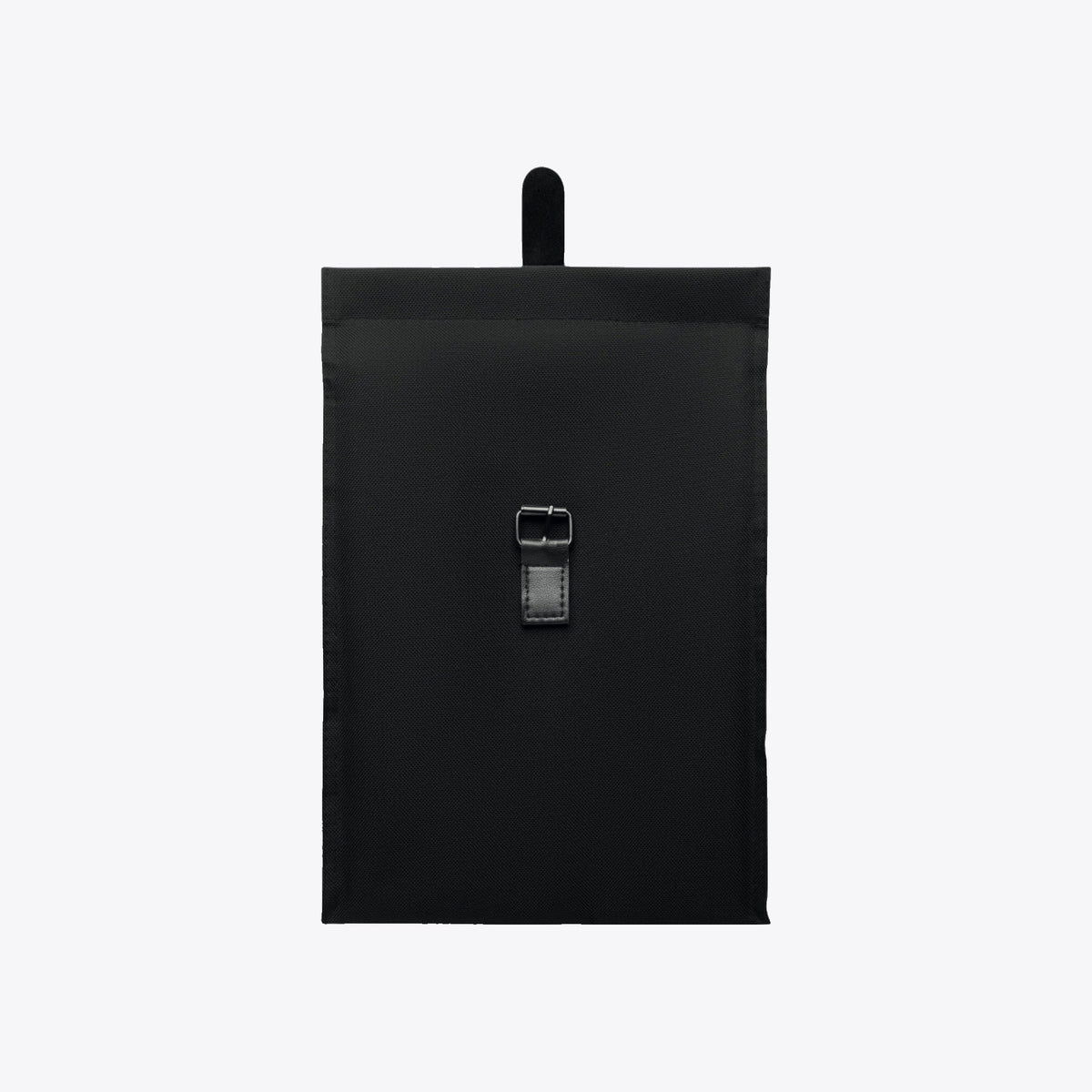 Sac déjeuner isotherme en rPET 9 L noir, fermeture déroulée