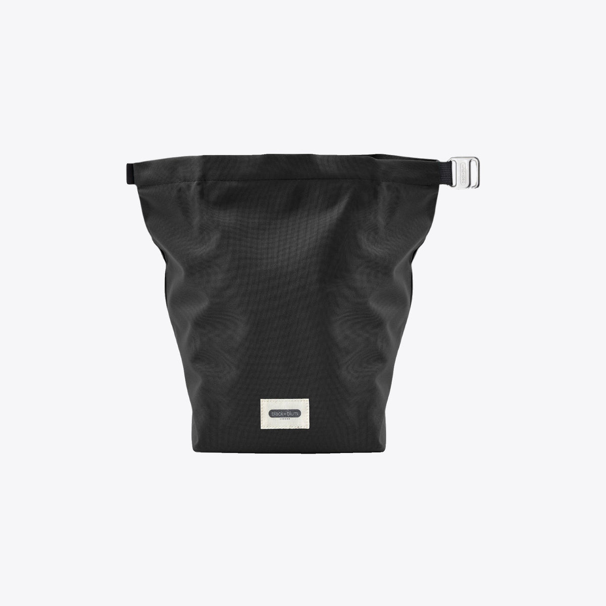 Sac déjeuner Black+Blum noir déplié, vue de face