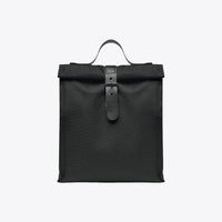 Sac déjeuner isotherme en rPET 9 L noir fermé, vue de face