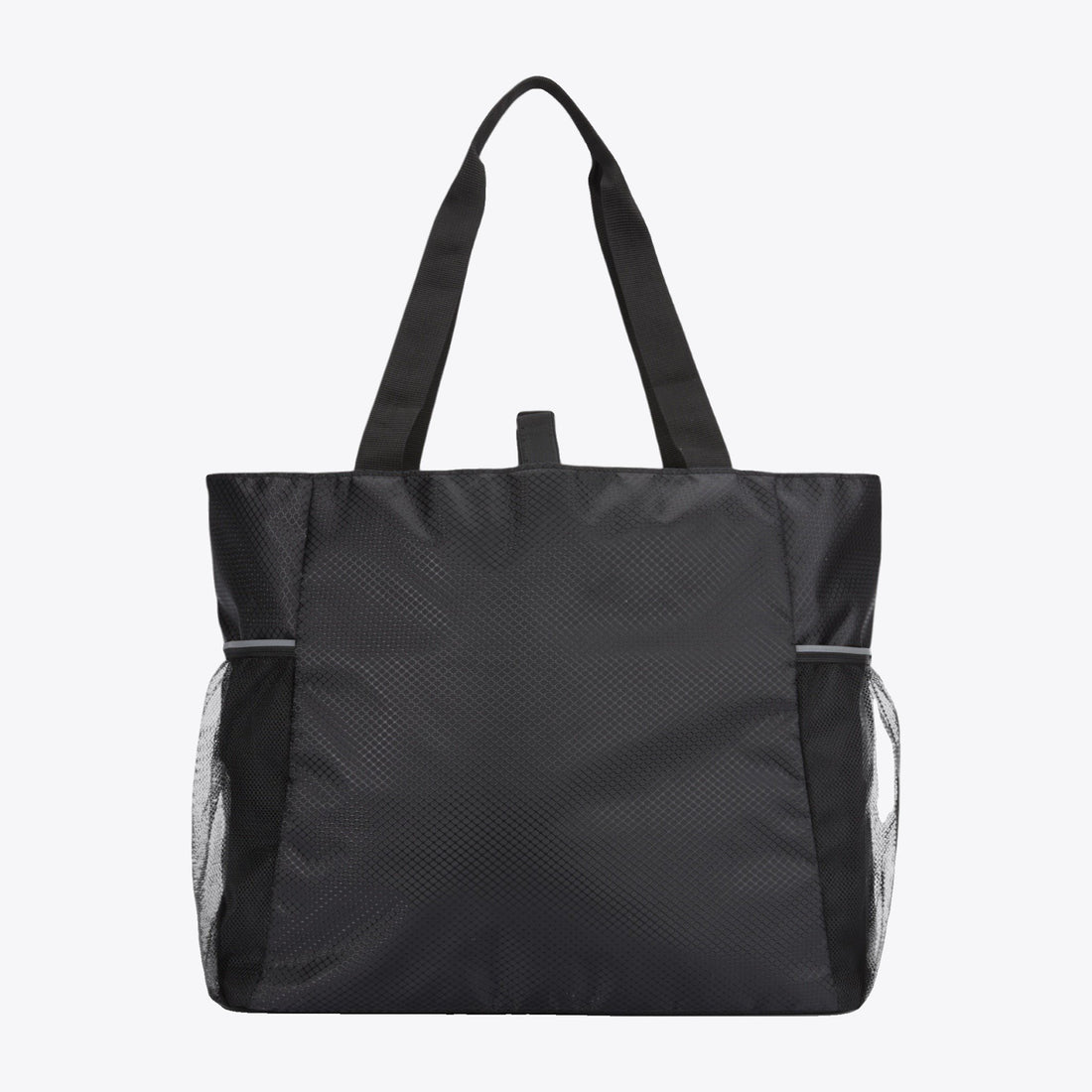 Sac de yoga noir avec doubles anses, vue arrière